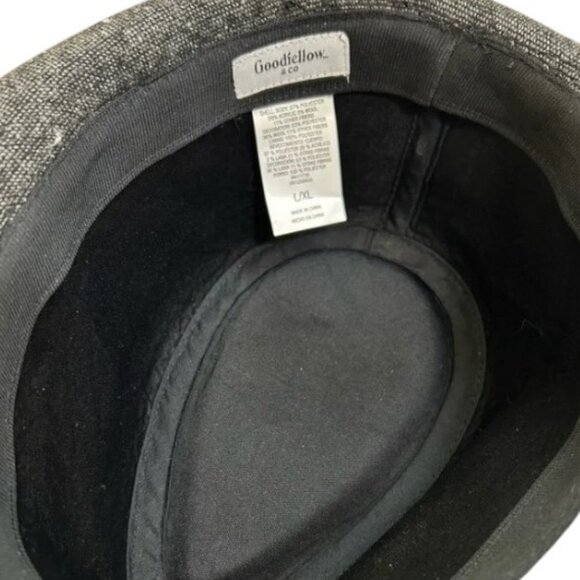 Goodfellow & Co. grey/black Dobby Fedora hat size L/XL - Picture 8 of 10